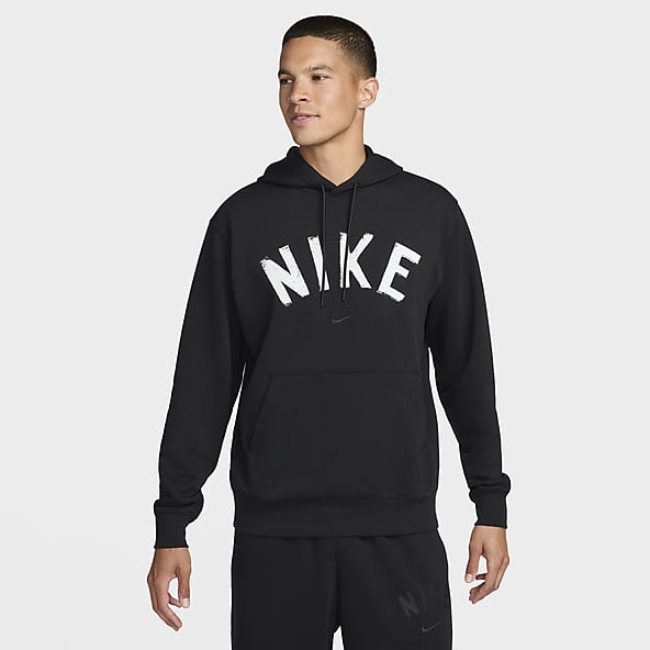 Mens Black Hoodies Pullovers. Nike